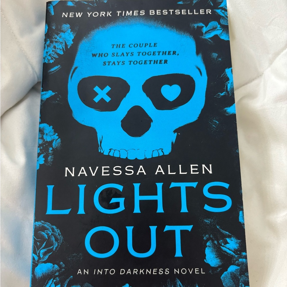 'Lights Out' Novel - Black and Blue Cover